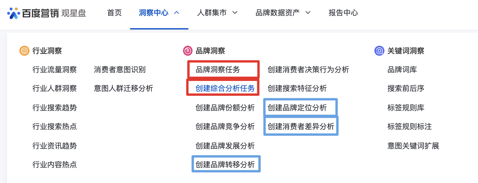 觀星盤洞察品牌定位、流轉(zhuǎn)、消費(fèi)者差異功能上線